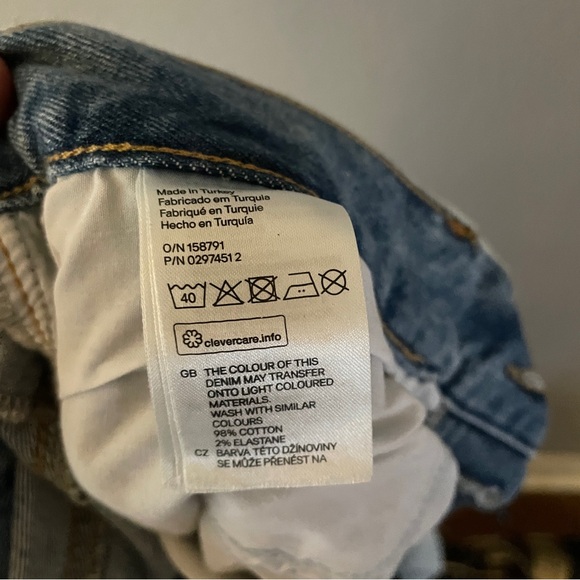 H&M Light Wash Low Waist Slim Jeans Men’s Size 32/32 - Picture 6 of 6